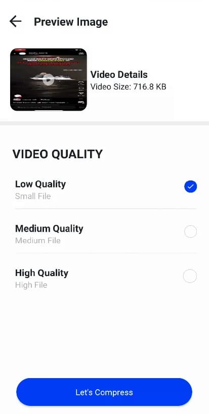 Upload UI Screenshot